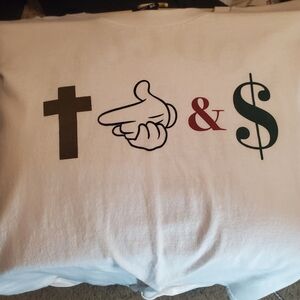 Crooks & Castles XL God Guns & Money Tee